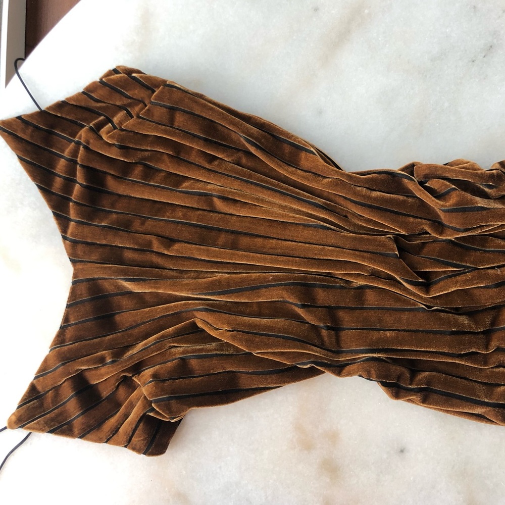 Rust slip dress